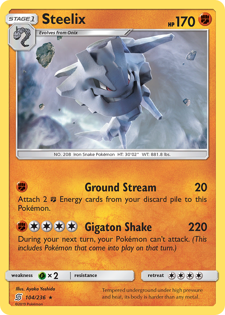 Steelix (104/236) [Sun & Moon: Unified Minds] | Game Master's Emporium (The New GME)