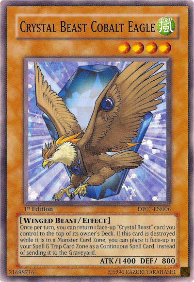 Crystal Beast Cobalt Eagle [DP07-EN006] Common | Game Master's Emporium (The New GME)