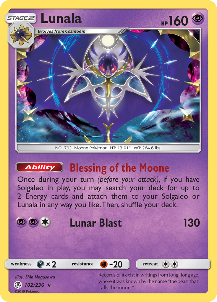 Lunala (102/236) [Sun & Moon: Cosmic Eclipse] | Game Master's Emporium (The New GME)