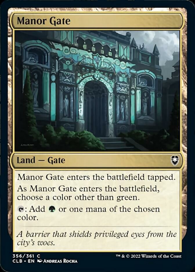 Manor Gate [Commander Legends: Battle for Baldur's Gate] | Game Master's Emporium (The New GME)
