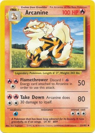 Arcanine (23/102) [Base Set Unlimited] | Game Master's Emporium (The New GME)