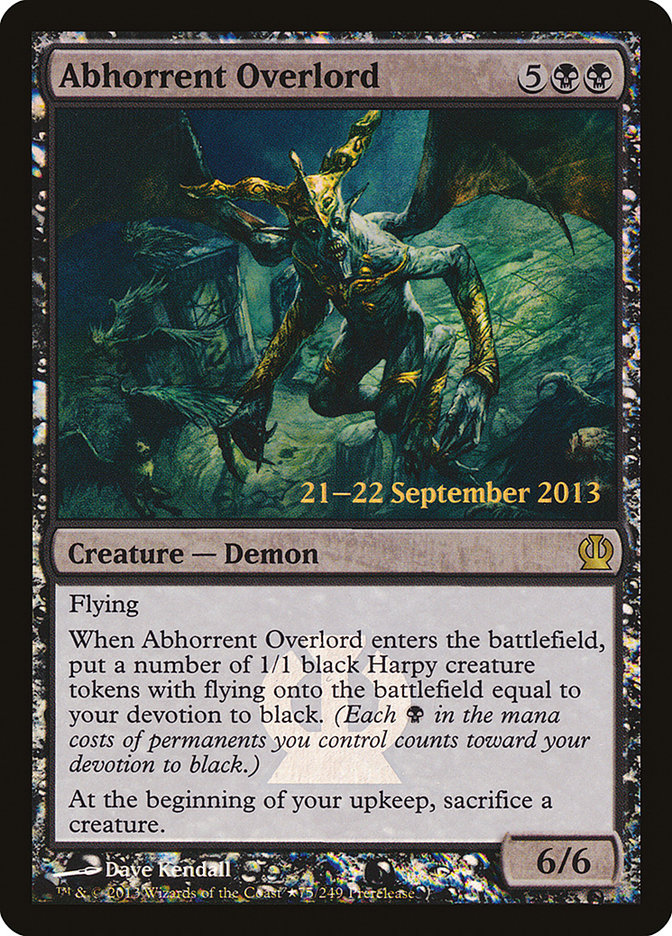 Abhorrent Overlord [Theros Prerelease Promos] | Game Master's Emporium (The New GME)
