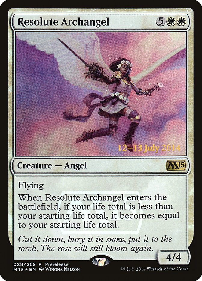 Resolute Archangel [Magic 2015 Prerelease Promos] | Game Master's Emporium (The New GME)