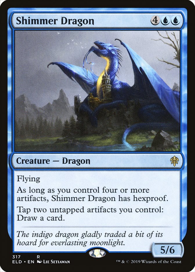 Shimmer Dragon [Throne of Eldraine] | Game Master's Emporium (The New GME)