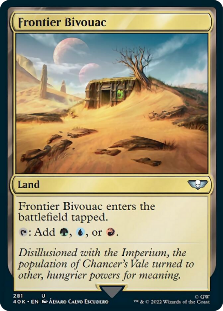 Frontier Bivouac (Surge Foil) [Warhammer 40,000] | Game Master's Emporium (The New GME)