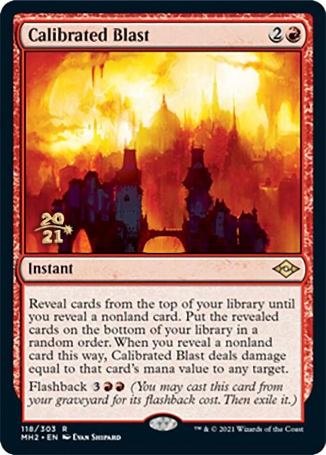 Calibrated Blast [Modern Horizons 2 Prerelease Promos] | Game Master's Emporium (The New GME)