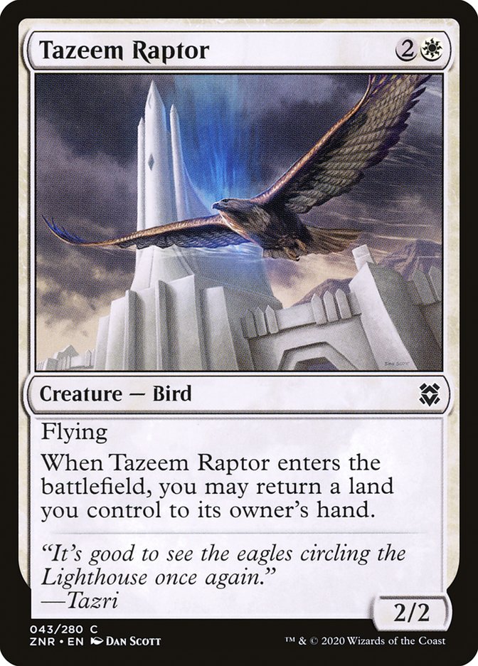 Tazeem Raptor [Zendikar Rising] | Game Master's Emporium (The New GME)