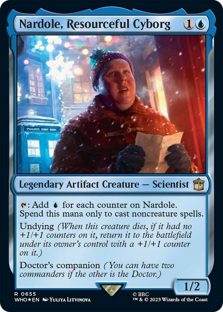 Nardole, Resourceful Cyborg (Surge Foil) [Doctor Who] | Game Master's Emporium (The New GME)