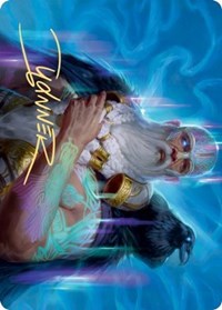 Alrund, God of the Cosmos Art Card (Gold-Stamped Signature) [Kaldheim Art Series] | Game Master's Emporium (The New GME)