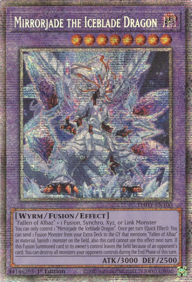 Mirrorjade the Iceblade Dragon [PHHY-EN100] Starlight Rare | Game Master's Emporium (The New GME)