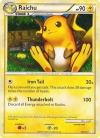 Raichu (10/123) (Cracked Ice Holo) [HeartGold & SoulSilver: Base Set] | Game Master's Emporium (The New GME)