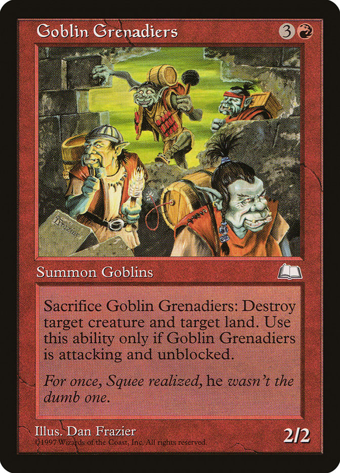 Goblin Grenadiers [Weatherlight] | Game Master's Emporium (The New GME)