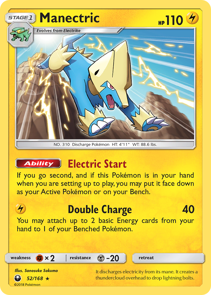 Manectric (52/168) [Sun & Moon: Celestial Storm] | Game Master's Emporium (The New GME)