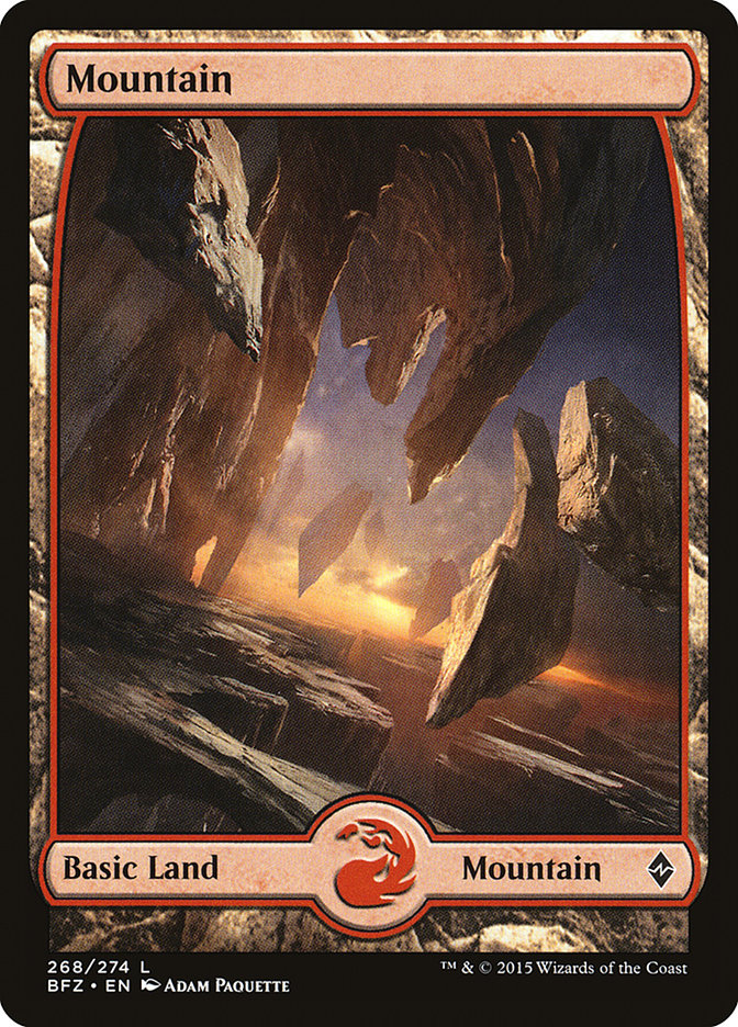 Mountain (268) (Full Art) [Battle for Zendikar] | Game Master's Emporium (The New GME)