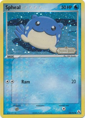 Spheal (65/92) (Stamped) [EX: Legend Maker] | Game Master's Emporium (The New GME)