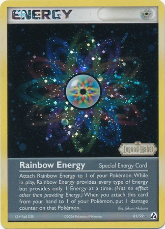 Rainbow Energy (81/92) (Stamped) [EX: Legend Maker] | Game Master's Emporium (The New GME)
