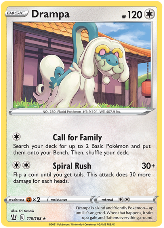 Drampa (119/163) [Sword & Shield: Battle Styles] | Game Master's Emporium (The New GME)