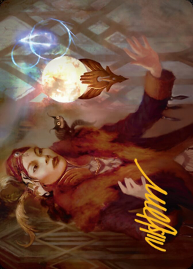 Misfortune Teller Art Card (Gold-Stamped Signature) [Streets of New Capenna Art Series] | Game Master's Emporium (The New GME)