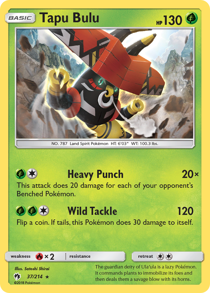 Tapu Bulu (37/214) [Sun & Moon: Lost Thunder] | Game Master's Emporium (The New GME)