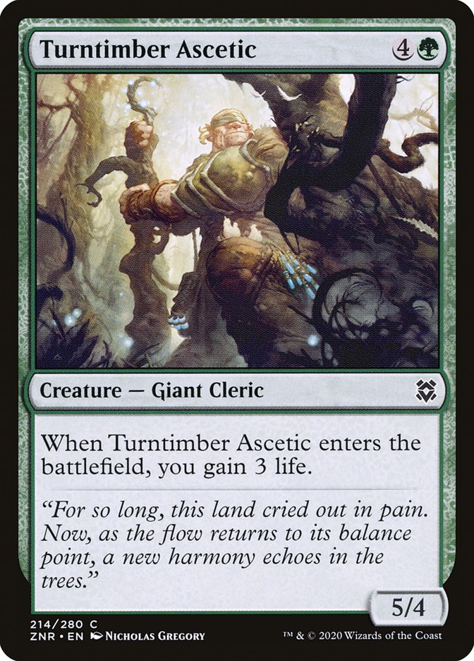 Turntimber Ascetic [Zendikar Rising] | Game Master's Emporium (The New GME)