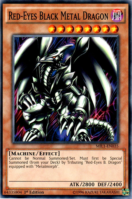 Red-Eyes Black Metal Dragon [MIL1-EN035] Common | Game Master's Emporium (The New GME)