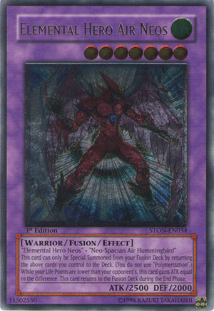 Elemental Hero Air Neos [STON-EN034] Ultimate Rare | Game Master's Emporium (The New GME)