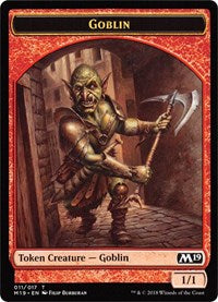 Goblin // Thopter Double-Sided Token (Game Night) [Core Set 2019 Tokens] | Game Master's Emporium (The New GME)