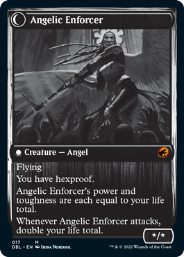 Enduring Angel // Angelic Enforcer [Innistrad: Double Feature] | Game Master's Emporium (The New GME)