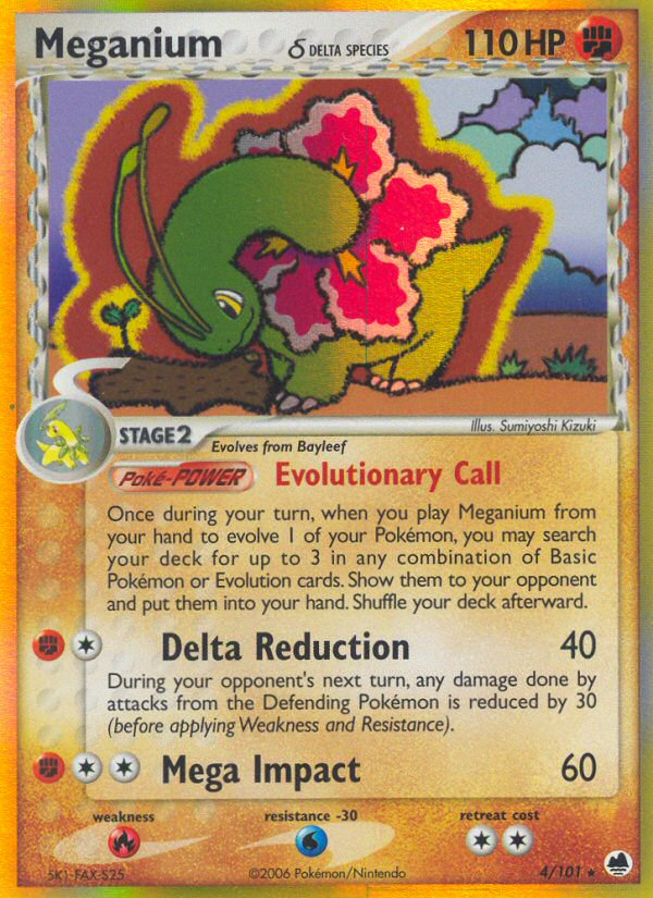 Meganium (4/101) (Delta Species) [EX: Dragon Frontiers] | Game Master's Emporium (The New GME)