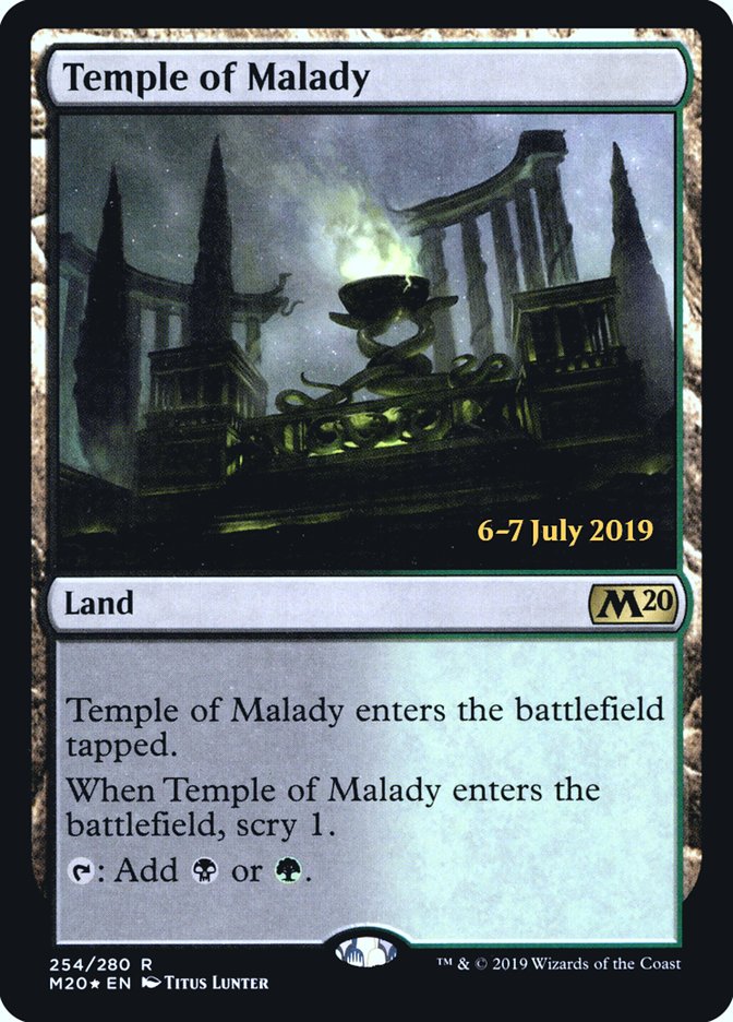 Temple of Malady [Core Set 2020 Prerelease Promos] | Game Master's Emporium (The New GME)