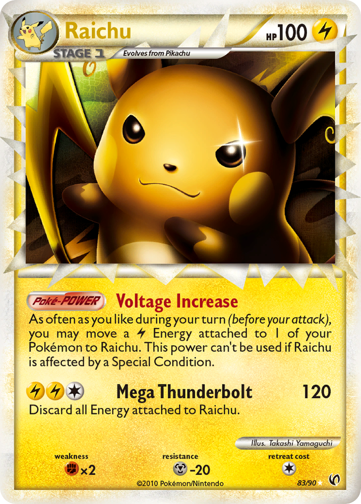 Raichu (83/90) [HeartGold & SoulSilver: Undaunted] | Game Master's Emporium (The New GME)