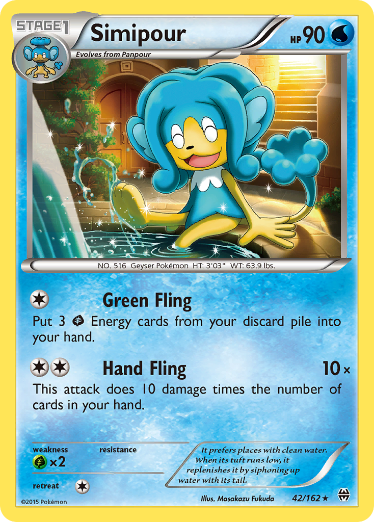 Simipour (42/162) [XY: BREAKthrough] | Game Master's Emporium (The New GME)