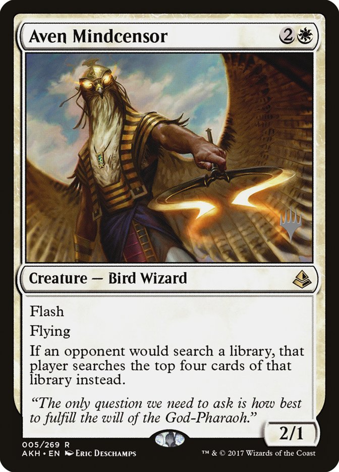 Aven Mindcensor (Promo Pack) [Amonkhet Promos] | Game Master's Emporium (The New GME)