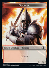 Soldier (33) // Devil Double-Sided Token [Streets of New Capenna Commander Tokens] | Game Master's Emporium (The New GME)