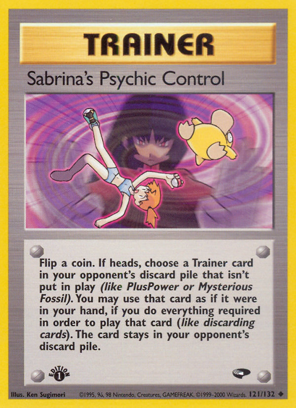 Sabrina's Psychic Control (121/132) [Gym Challenge 1st Edition] | Game Master's Emporium (The New GME)