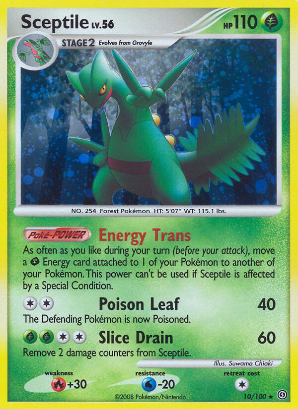 Sceptile (10/100) (Theme Deck Exclusive) [Diamond & Pearl: Stormfront] | Game Master's Emporium (The New GME)