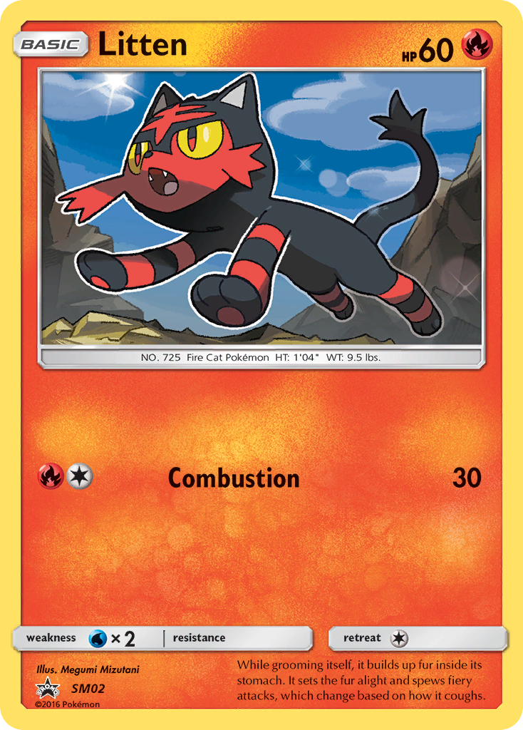 Litten (SM02) [Sun & Moon: Black Star Promos] | Game Master's Emporium (The New GME)