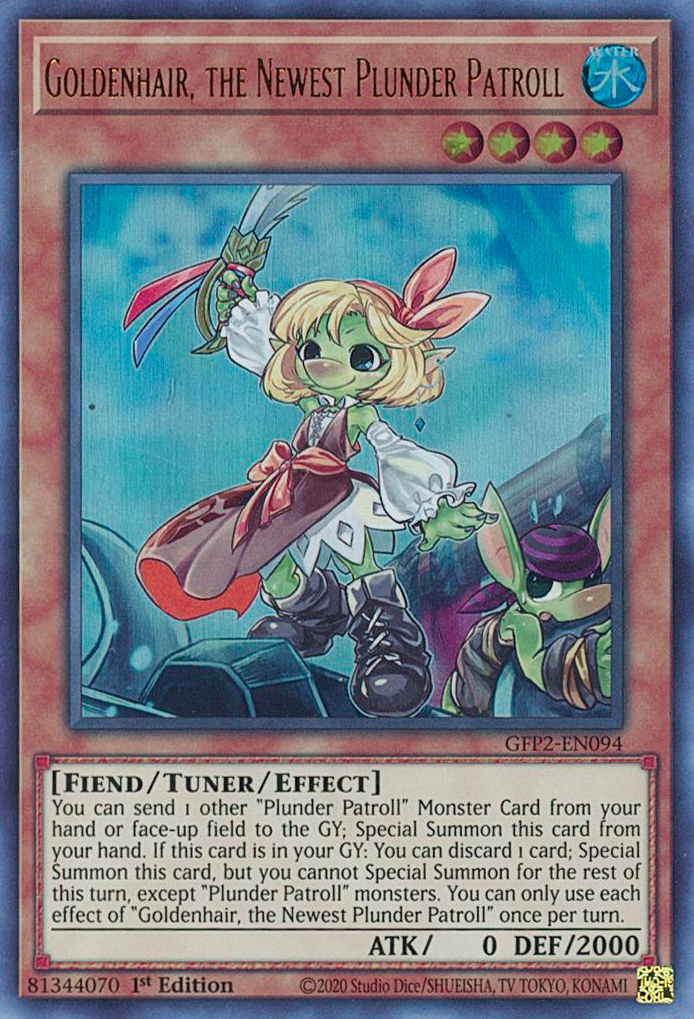 Goldenhair, the Newest Plunder Patroll [GFP2-EN094] Ultra Rare | Game Master's Emporium (The New GME)
