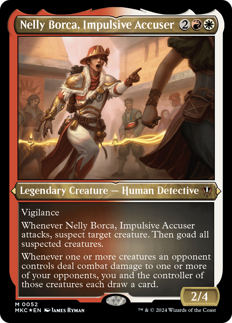 Nelly Borca, Impulsive Accuser (Display Commander) [Murders at Karlov Manor Commander] | Game Master's Emporium (The New GME)