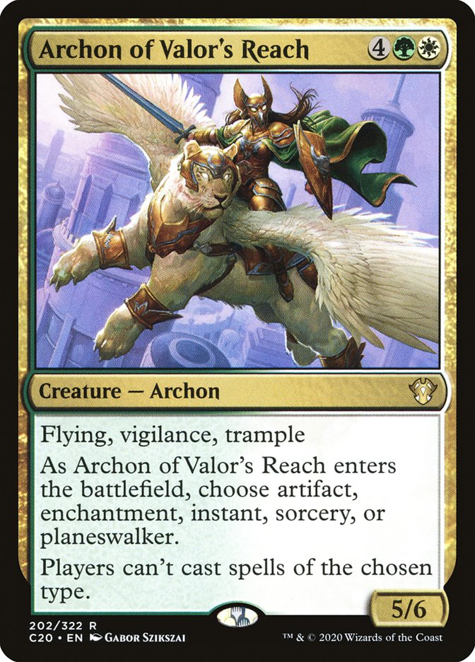 Archon of Valor's Reach [Commander 2020] | Game Master's Emporium (The New GME)