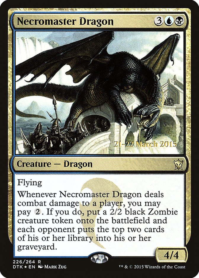 Necromaster Dragon [Dragons of Tarkir Prerelease Promos] | Game Master's Emporium (The New GME)