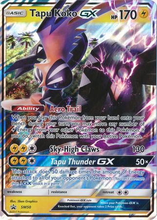 Tapu Koko GX (SM50) (Jumbo Card) [Sun & Moon: Black Star Promos] | Game Master's Emporium (The New GME)