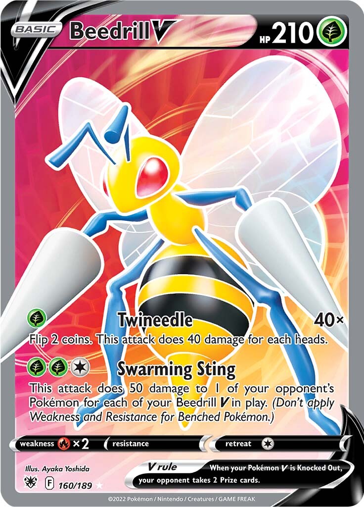 Beedrill V (160/189) [Sword & Shield: Astral Radiance] | Game Master's Emporium (The New GME)