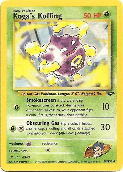 Koga's Koffing (48/132) [Gym Challenge Unlimited] | Game Master's Emporium (The New GME)