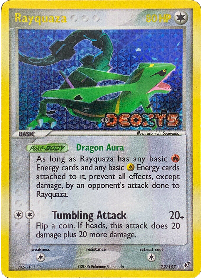 Rayquaza (22/107) (Stamped) [EX: Deoxys] | Game Master's Emporium (The New GME)