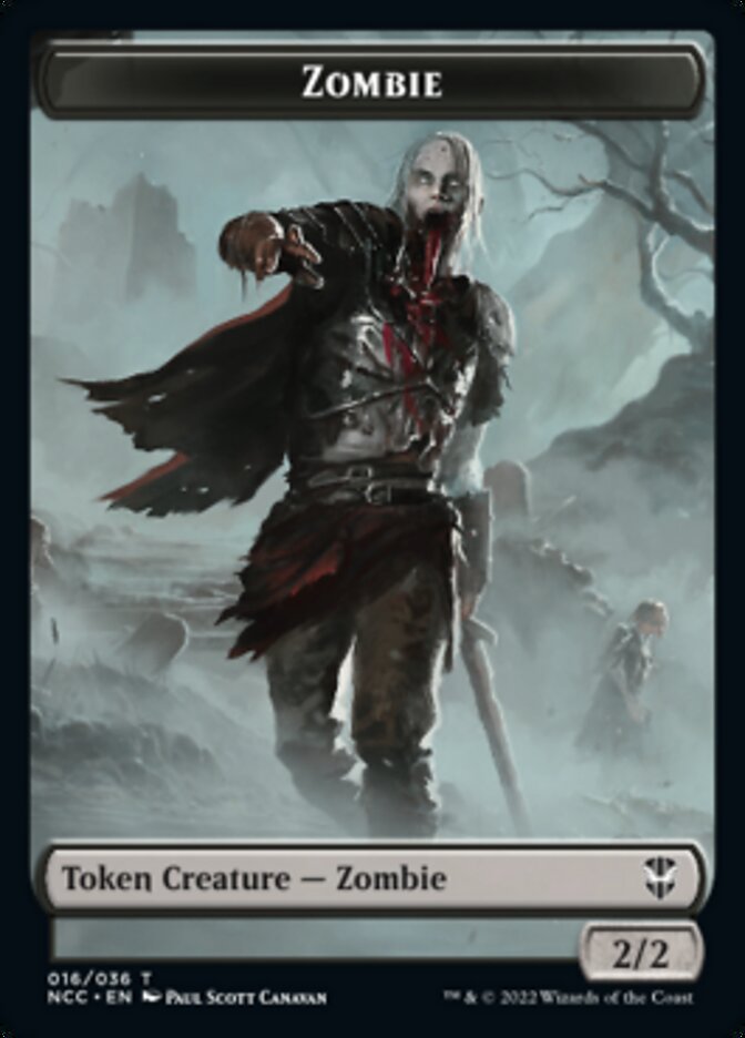 Zombie // Drake Double-Sided Token [Streets of New Capenna Commander Tokens] | Game Master's Emporium (The New GME)