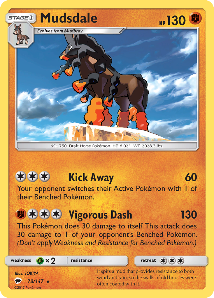 Mudsdale (78/147) [Sun & Moon: Burning Shadows] | Game Master's Emporium (The New GME)