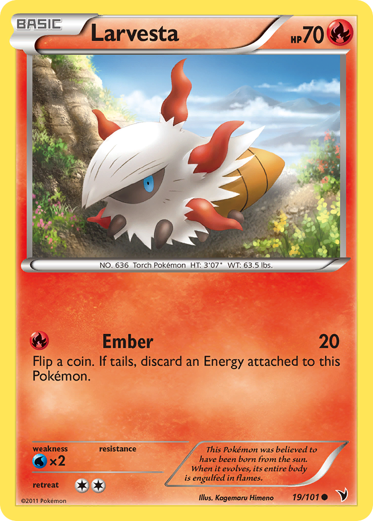Larvesta (19/101) [Black & White: Noble Victories] | Game Master's Emporium (The New GME)