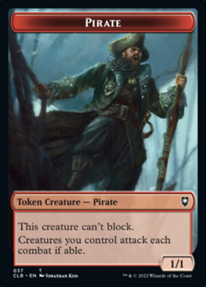 Pirate // Goblin Double-Sided Token [Commander Legends: Battle for Baldur's Gate Tokens] | Game Master's Emporium (The New GME)