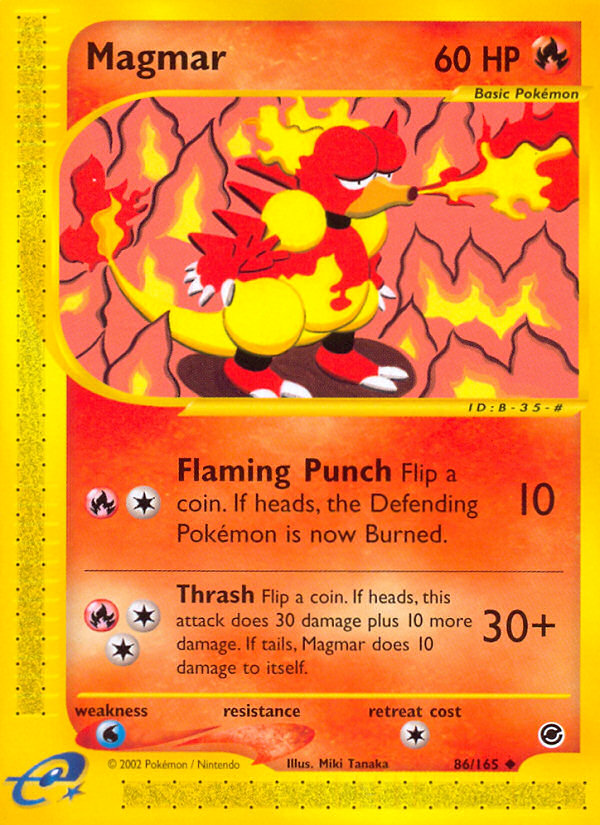 Magmar (86/165) [Expedition: Base Set] | Game Master's Emporium (The New GME)